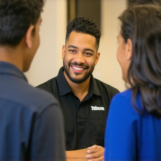 Community Engagement in Laredo Business owner participating in a local community event in Laredo, Texas.