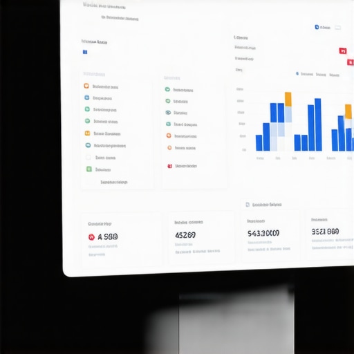 Local SEO Tools Dashboard A detailed view of local SEO management software interface showing rankings and citation monitoring.