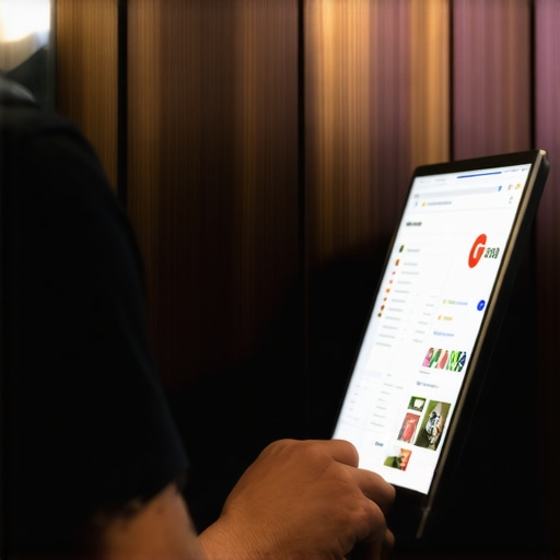 Optimizing GMB Profile in Laredo Business owner editing Google My Business profile on a laptop in Laredo, Texas.