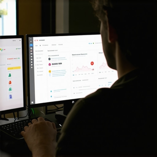 Data-Driven Local SEO Management in Action Marketer reviewing local SEO analytics for Laredo business growth