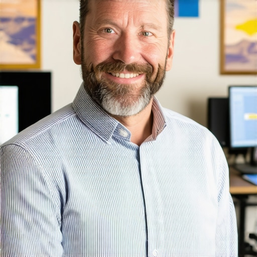 Effective Local SEO Monitoring in Laredo Business owner managing local SEO tools on a computer in Laredo storefront