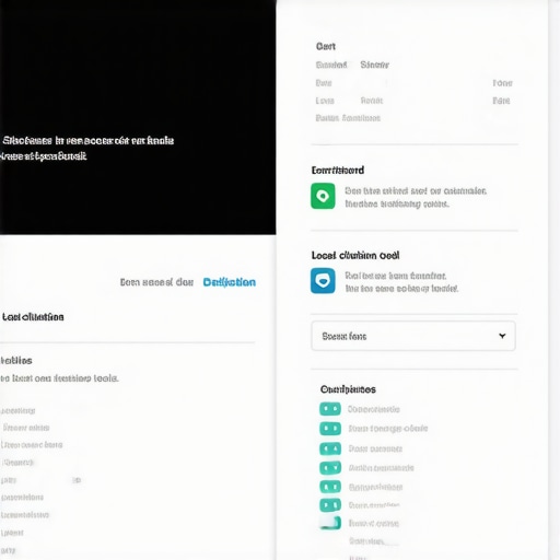 Close-up of a computer screen displaying Google Business Profile management and local SEO tools.