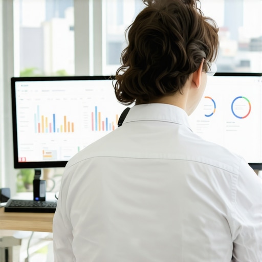 Monitoring Local SEO Performance in Laredo Business owner using SEO tools and analytics dashboard to maintain local search rankings