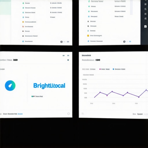 Screenshot of BrightLocal and SEMrush dashboards used for local SEO monitoring